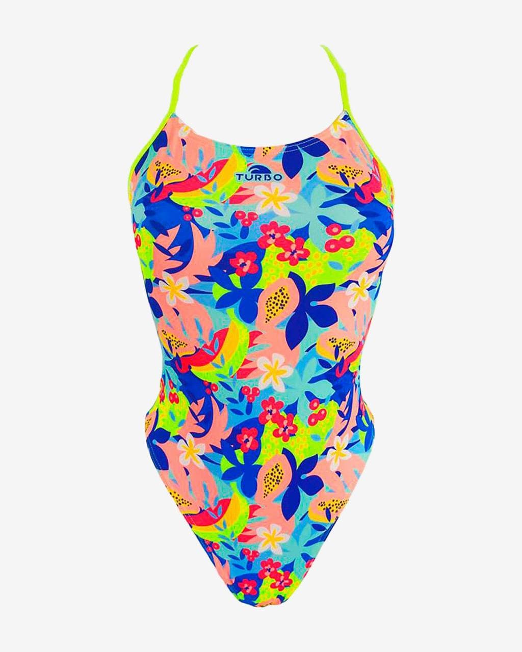 Maillot de bain Turbo Sirène Tropical Dream jaune bleu femme - S