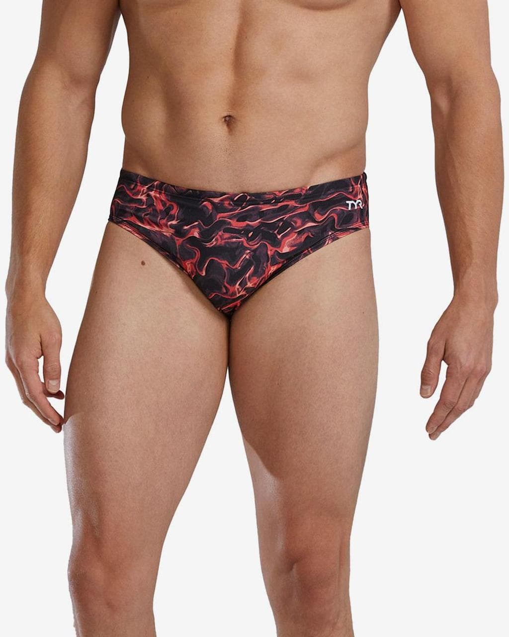 Maillot de bain TYR Durafast Elite Brief Energia noir rouge - 36