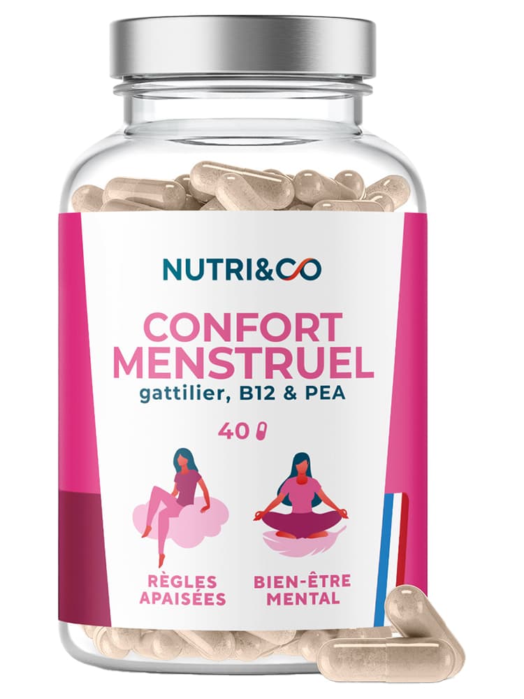 Nutri&Co Confort Menstruel Règles Apaisées et Bien-être mental 40 Gélules