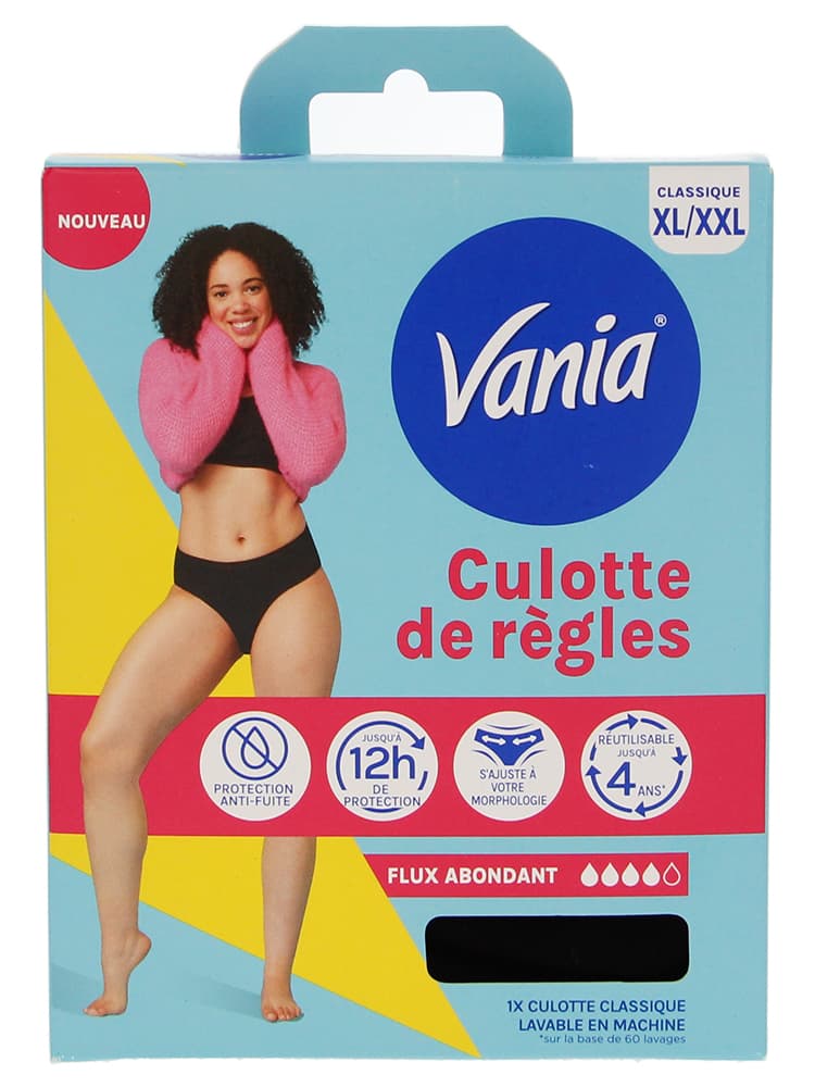 Vania Culotte de Règles Flux Abondant X 1 - Taille : XL/XLL